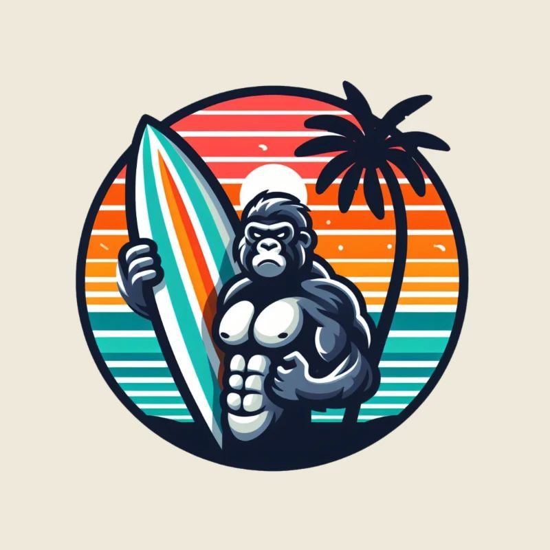 Surfboard Gorilla