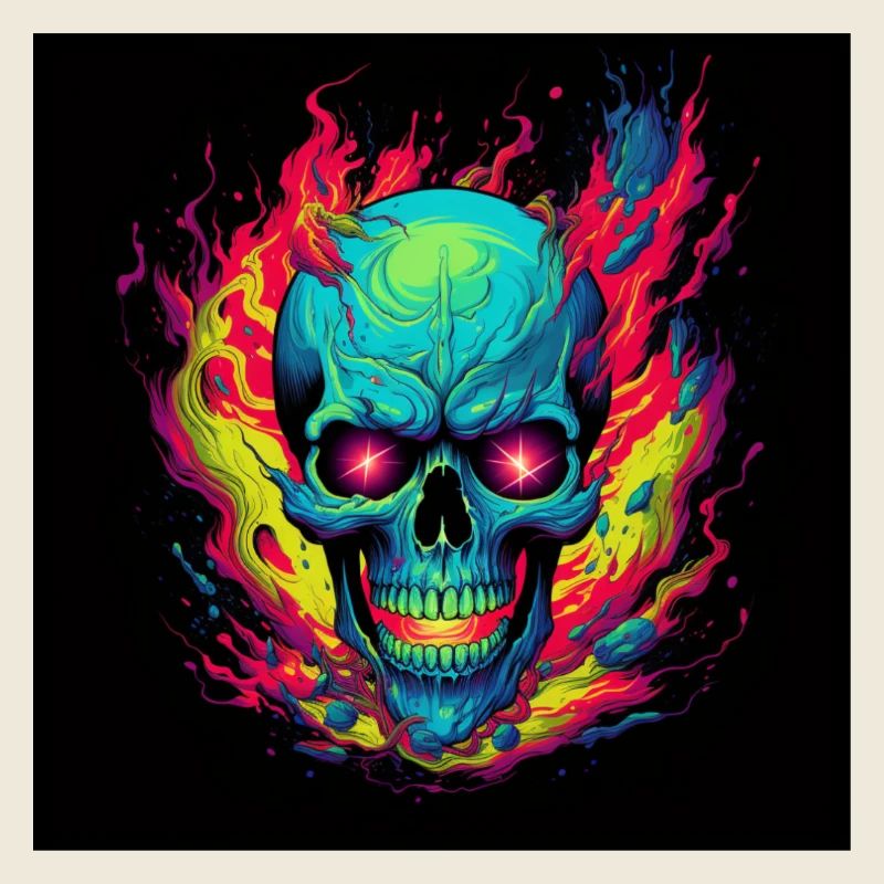 Neon Skull