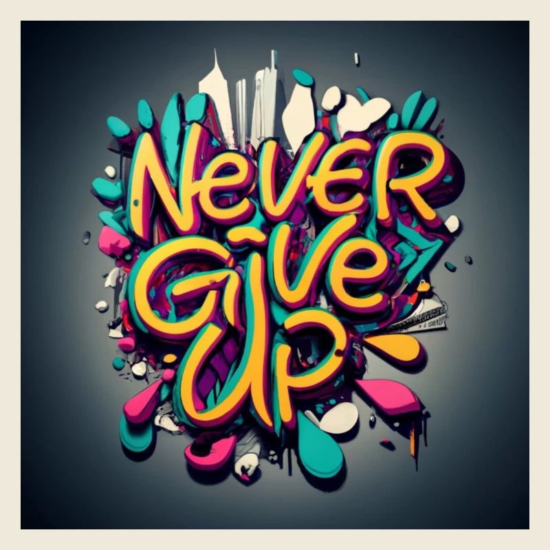 never give up