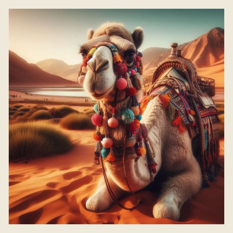 camel in a desert A1