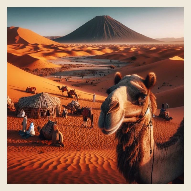 true camel in a desert A8