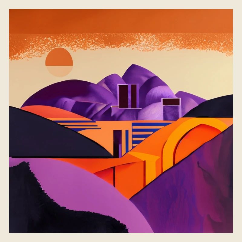 Désert au coucher du soleil