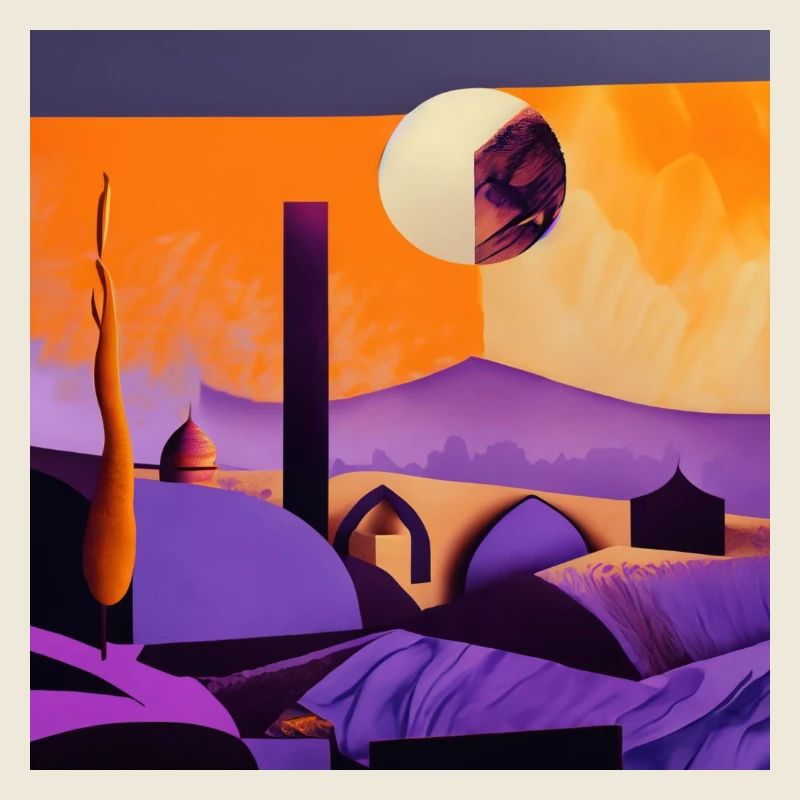 Désert au clair de lune