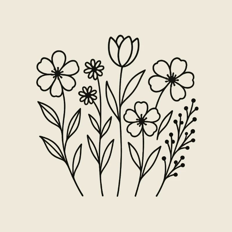Graphique floral