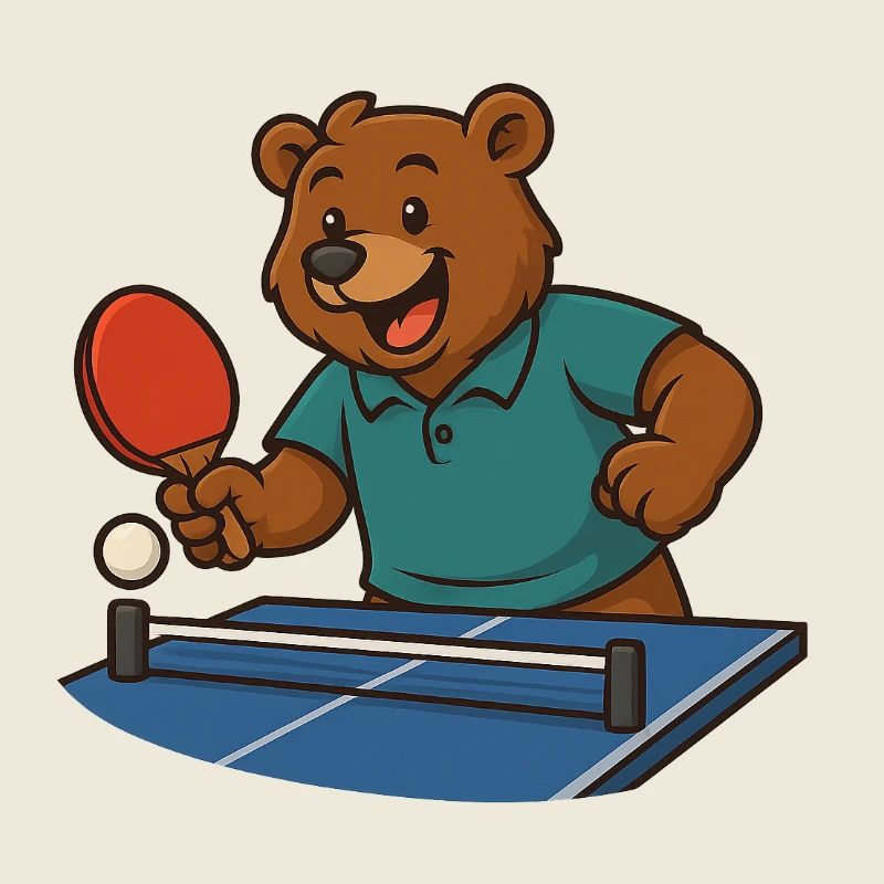Table tennis bear