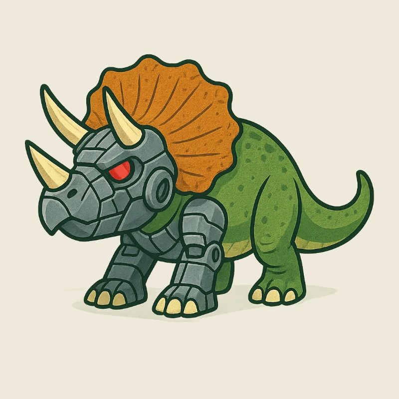 Triceratops Roboter Verwandlung