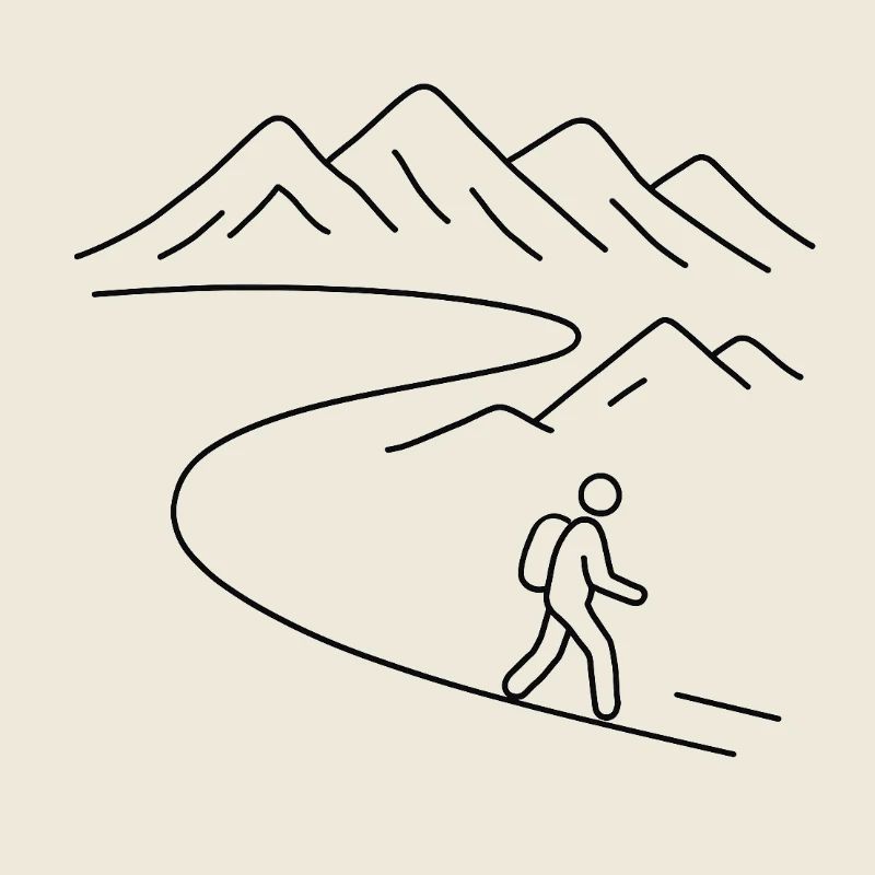Wandernd über die Alpen