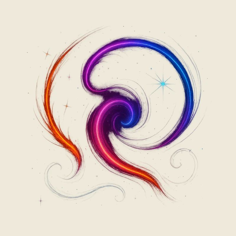 Cosmic Flow – a collection of vibrant, galactic