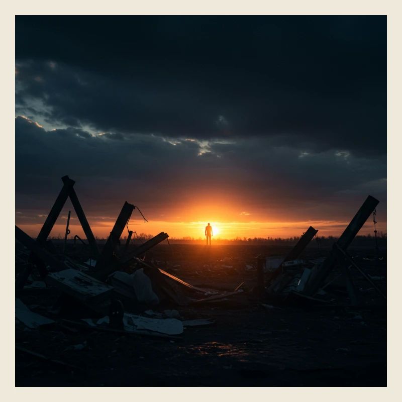 Coucher de soleil sur le lac