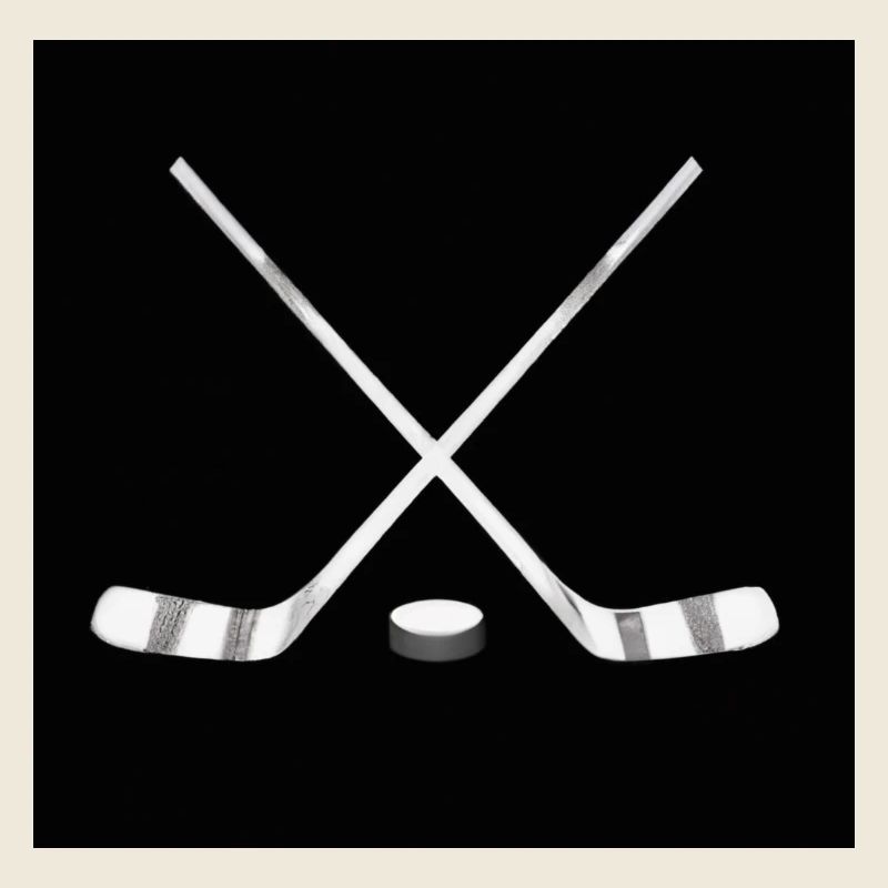 Hockeyschläger mit Puck