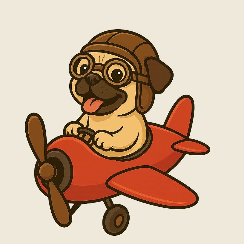 Chien mignon dans l’avion