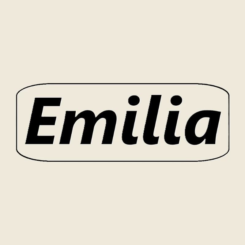 Personalized Emilia name graphic