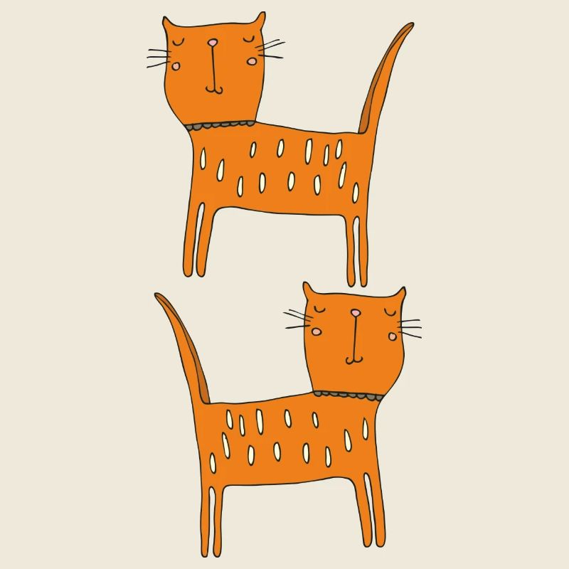 Cat Orange Double