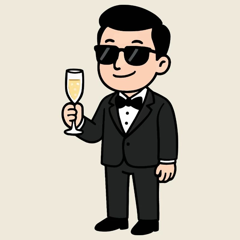 Bande dessinée de mariage du marié