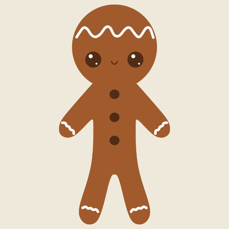 Lebkuchenfigur mit Zuckerguss Details