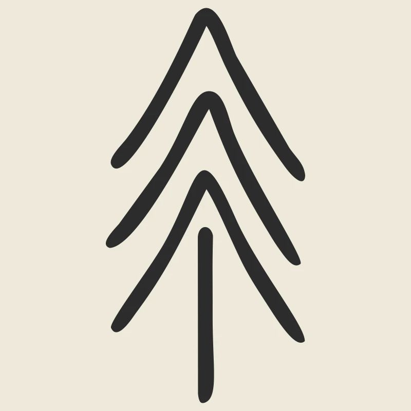 Minimalist fir tree
