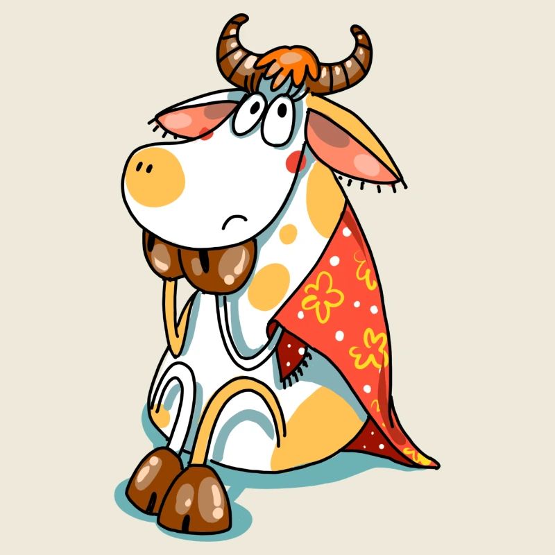 Vache rêveuse Cow