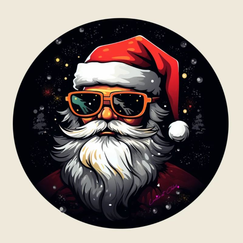 Weihnachtsmann mit Brille