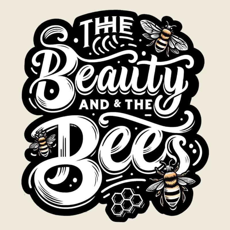 Beauty and the Bees in schwarz/weiß