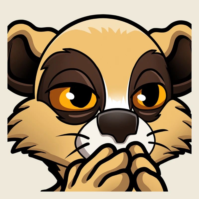 Schockiertes Erdmännchen