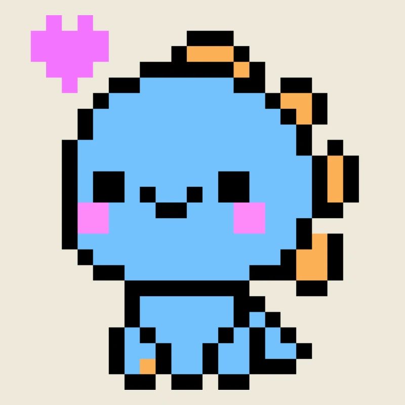 Cute Light Blue Dino