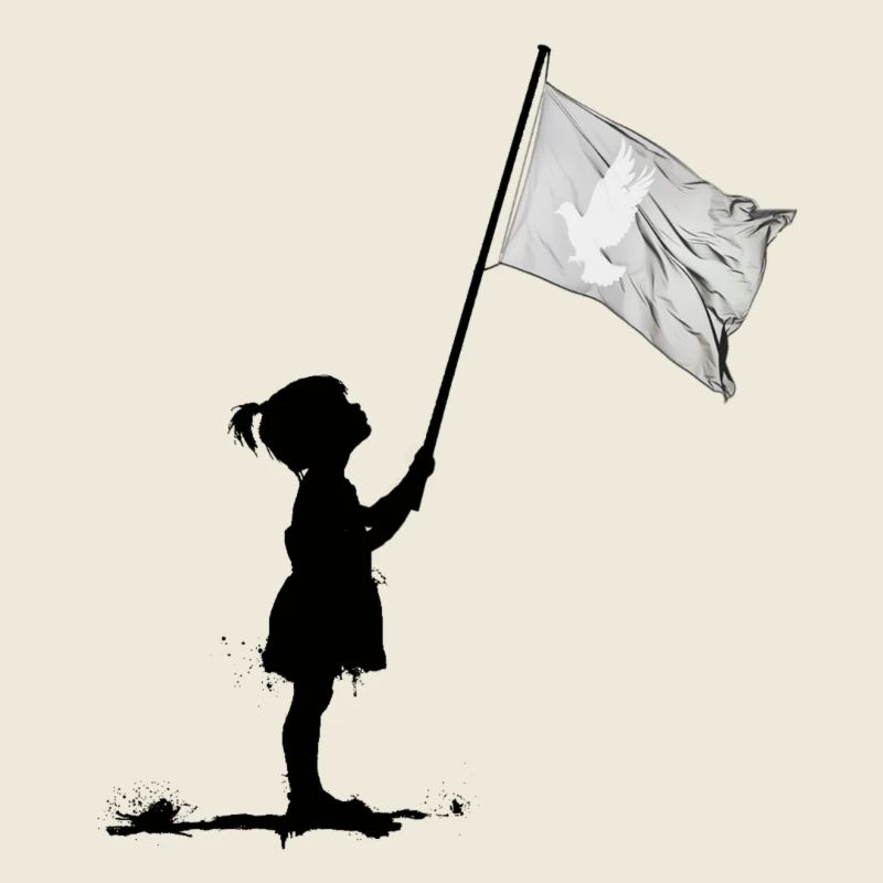 Friedenstaube Flaggenmotiv