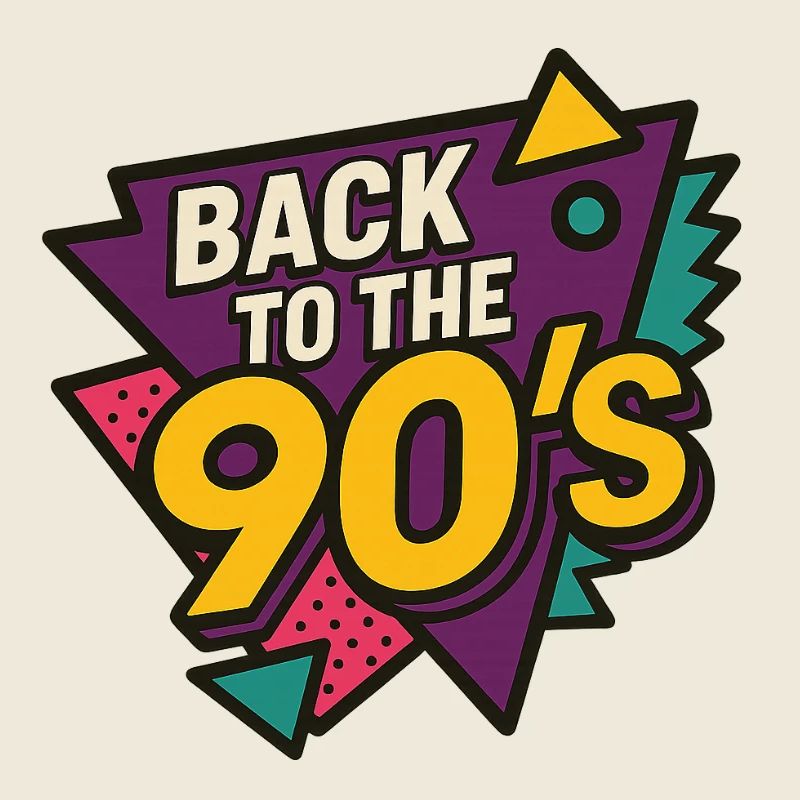 Retro 90s Style Key Art
