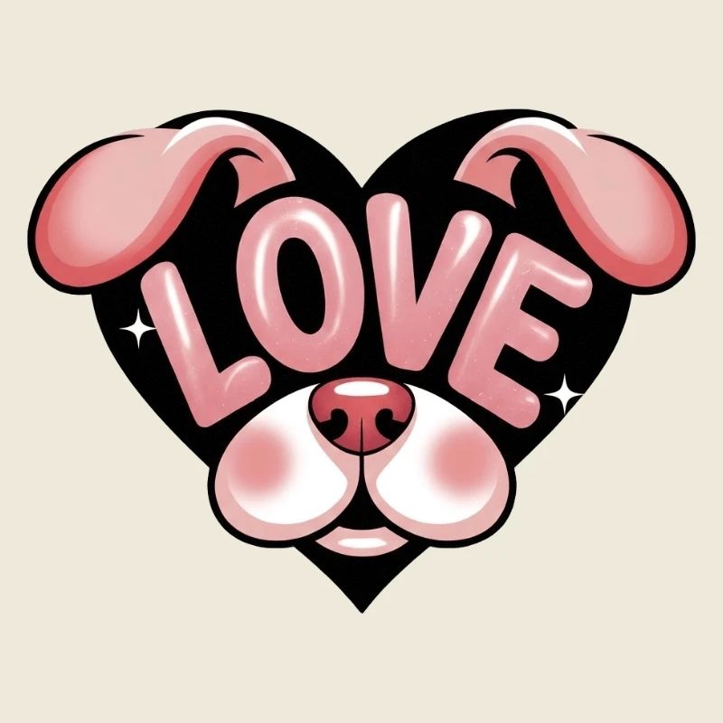 Petit Chien d’amour mignon
