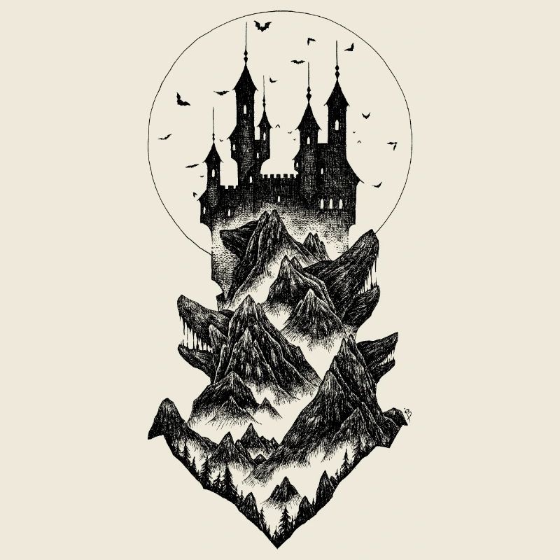 Schloss Dracula - schwarz
