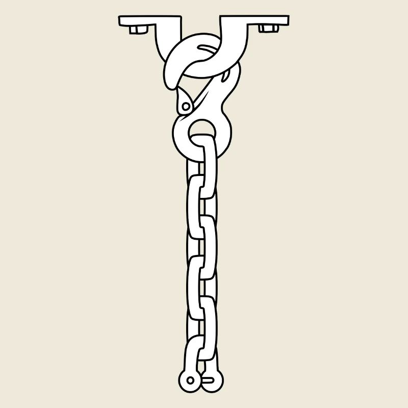 collier cravate BLANC