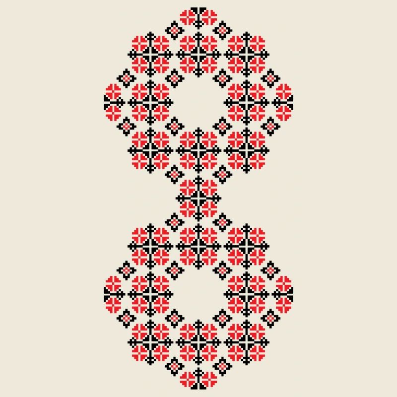 Lucky number 8 - Traditional Romanian folk art ins