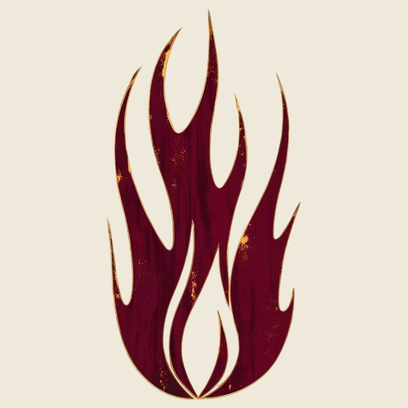 Feu de roche et flamme