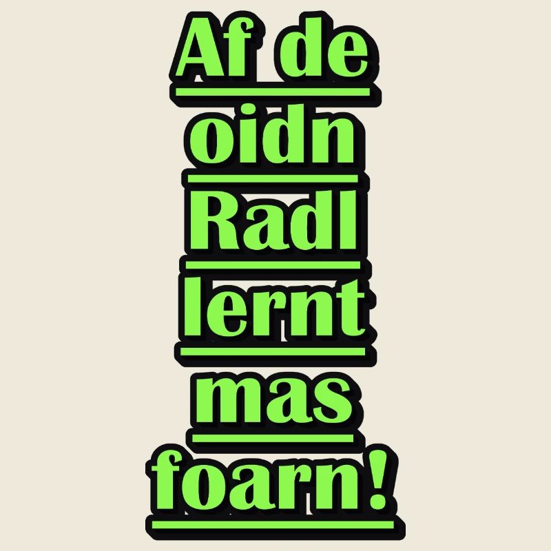 Neon Green Bicycle Learning Quote