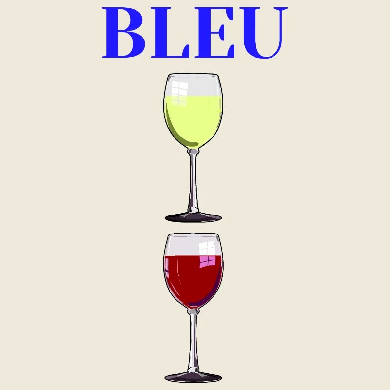 BLUE, WHITE, RED! (wine)