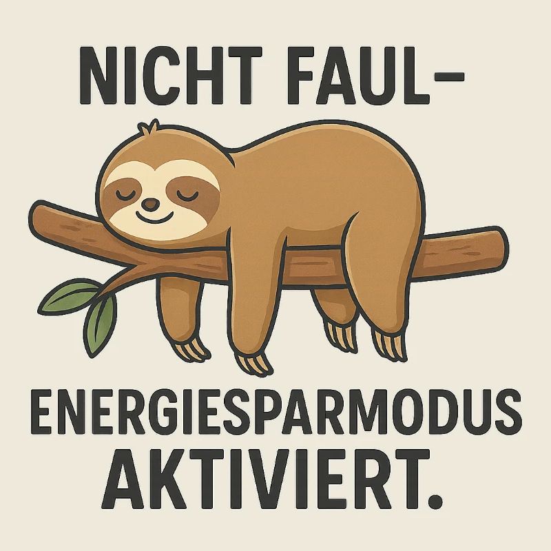 Nicht faul - Energiesparmodus