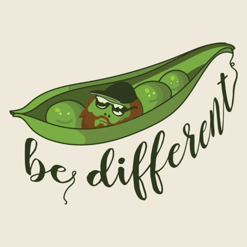 Erbse Hipster different 2