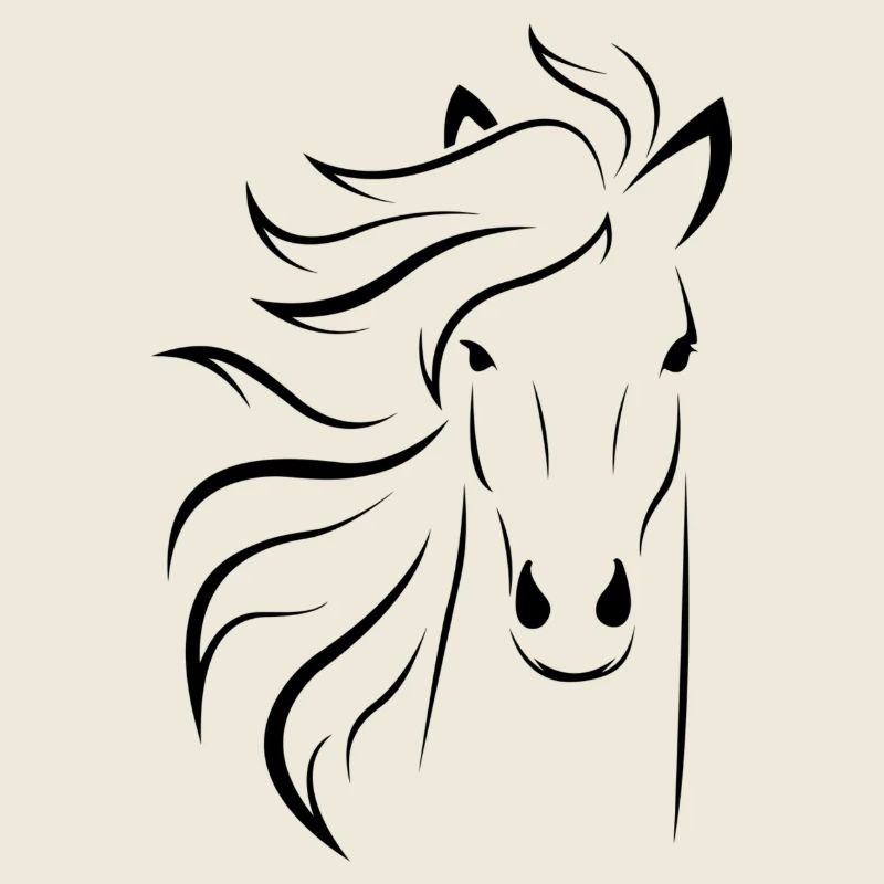 illustration cheval