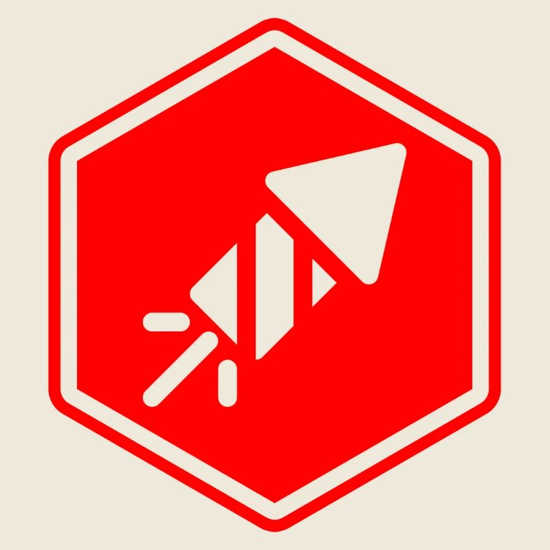 Abstract geometric pattern in red