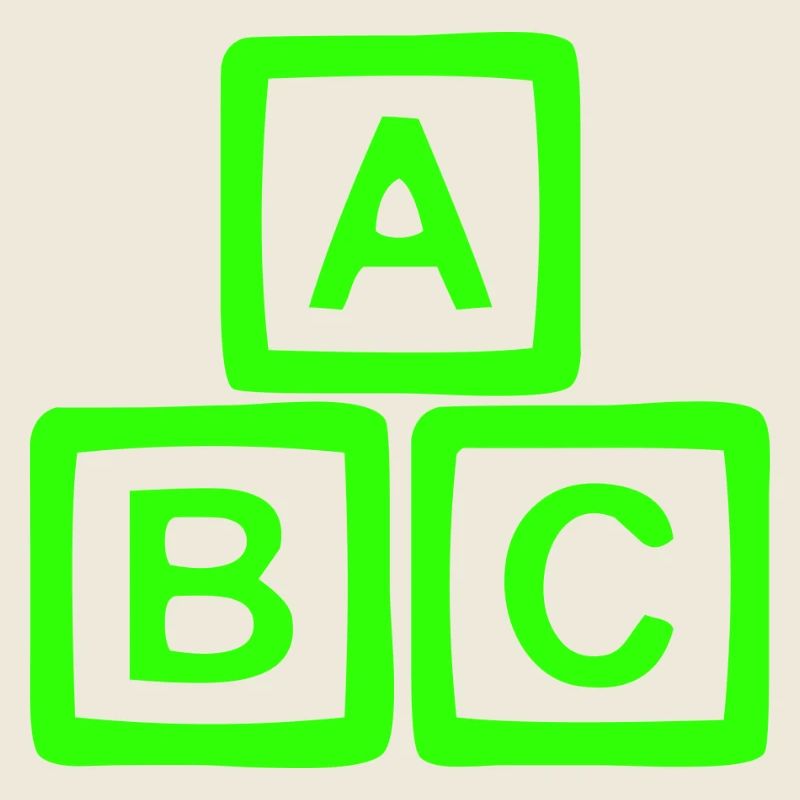 Bloc Néon ABC Art - Imprimé Coloré