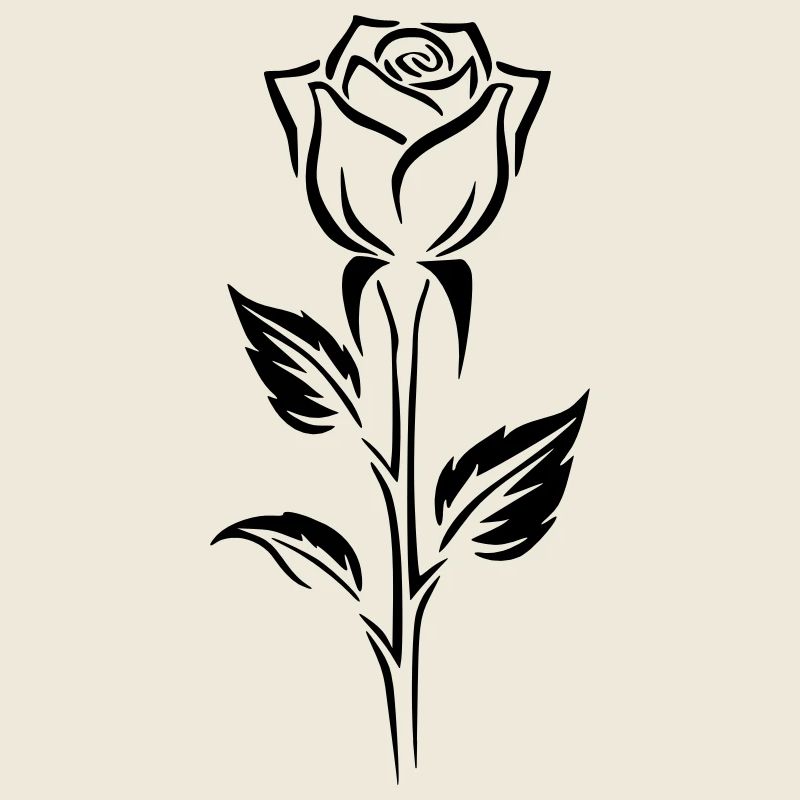 Conception simple d’un logo rose
