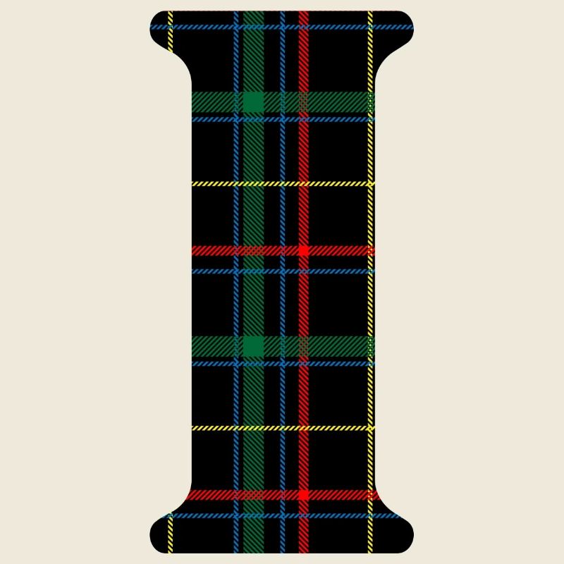 Monogramm i schottischer Tartan