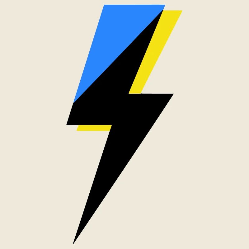 Géométrie bleue et jaune