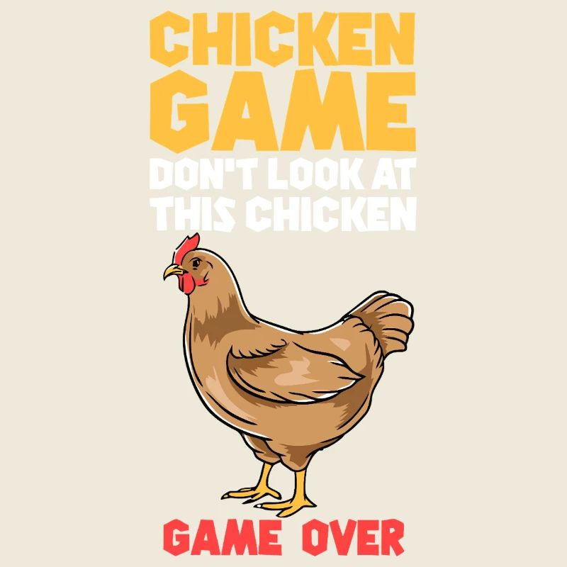 Chicken Game Bold Text Tee