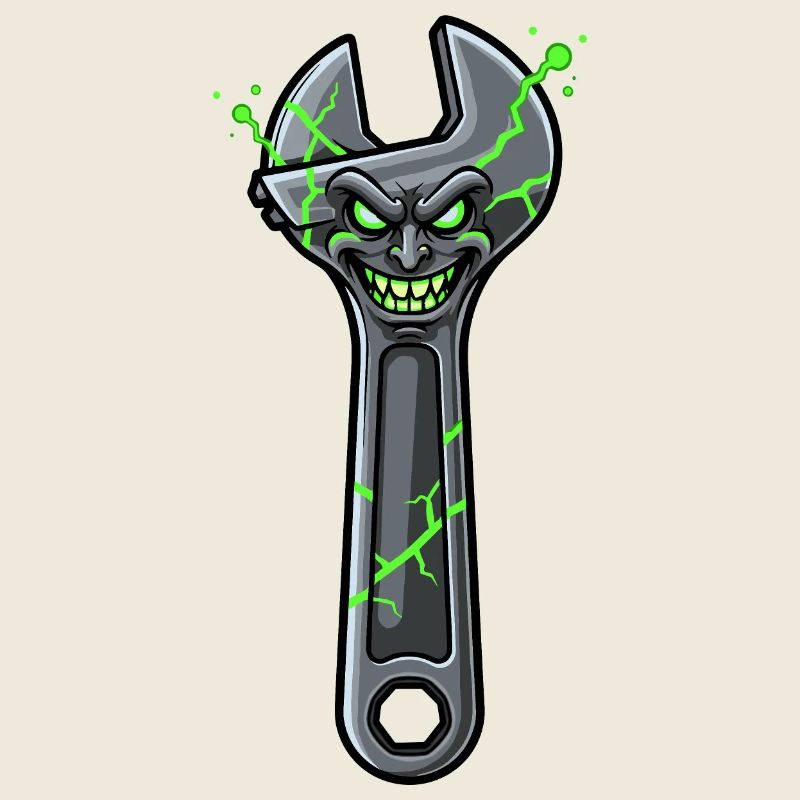 Clé à Molette Grim Brisée