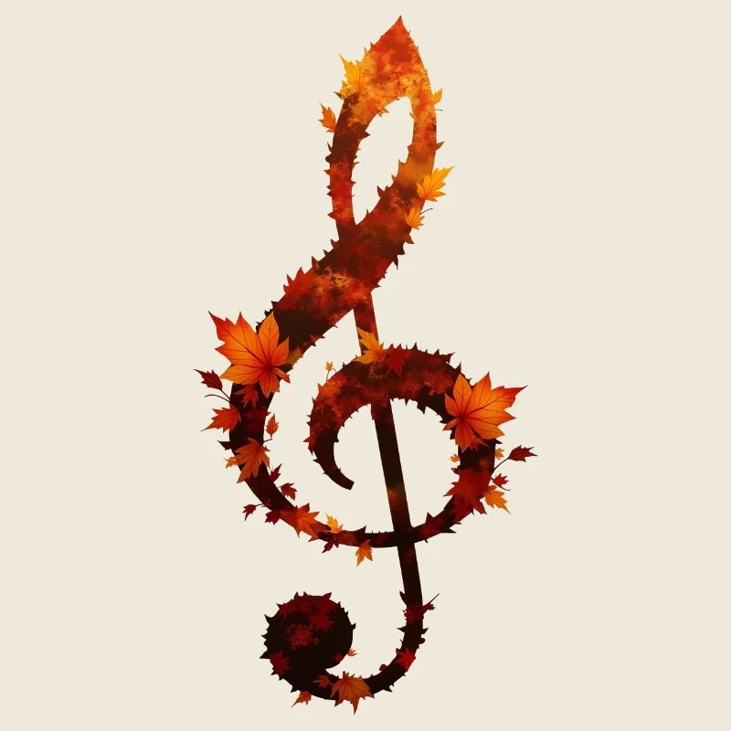 Herbstlicher Violinschlüssel