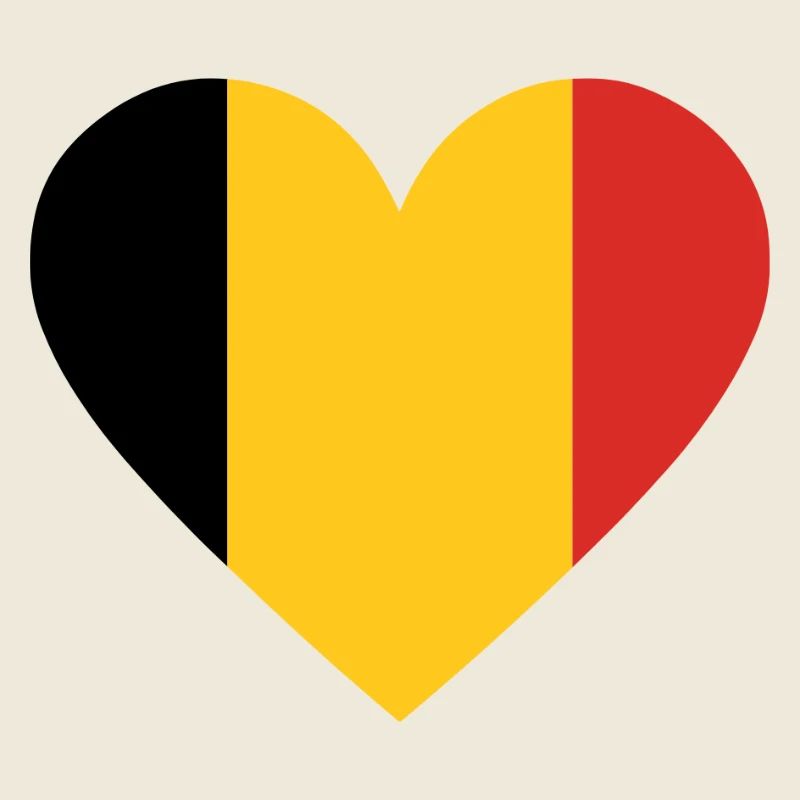 Yellow and red tricolor heart