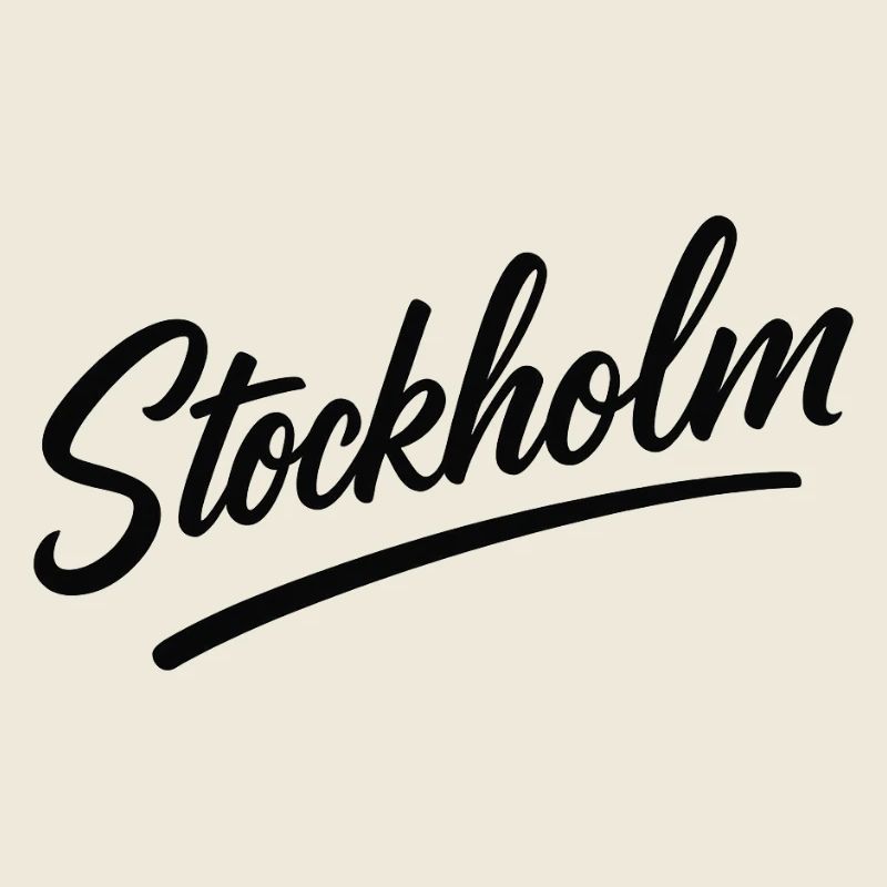 Stockholm lettering