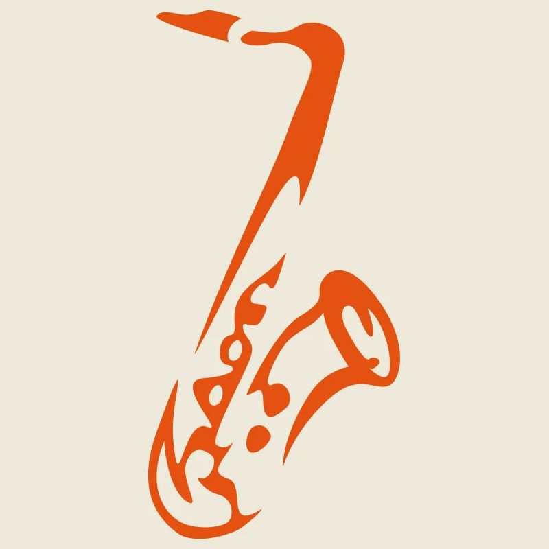 Saxy - Expressive Saxophon Silhouette Design