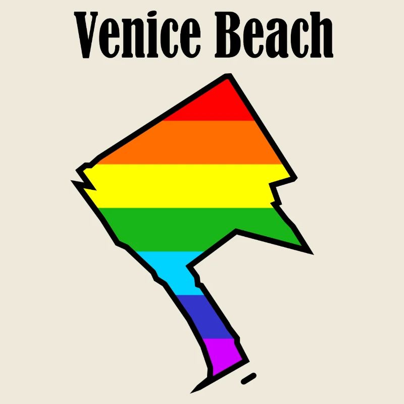Venice Beach, L.A., arc-en-ciel