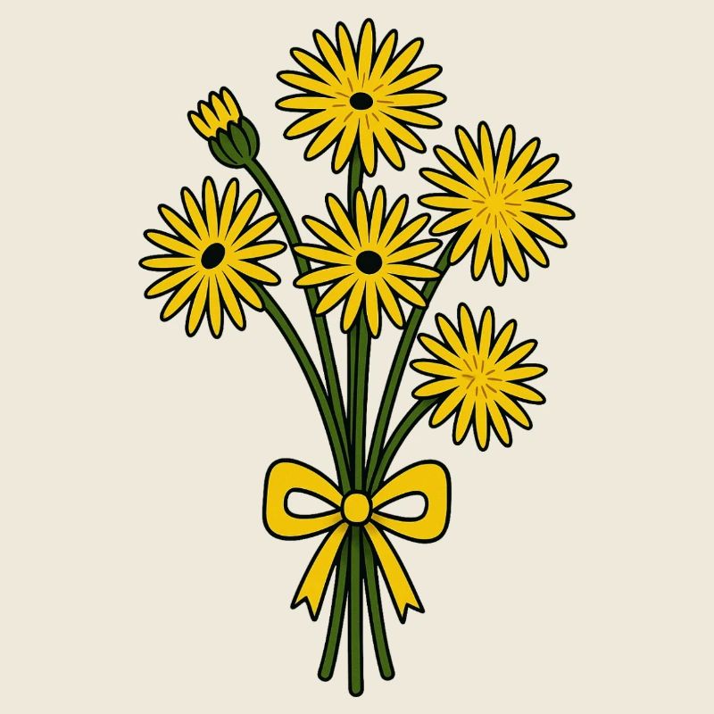 bouquet jaune